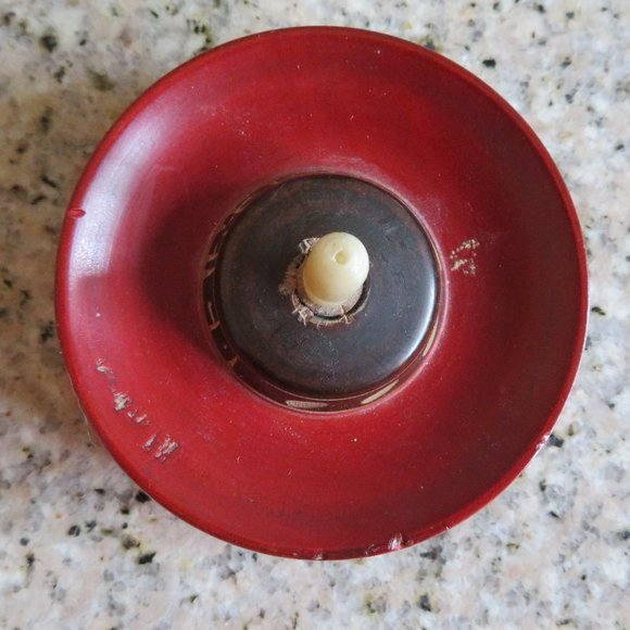 Mexican Wood Trinket Bowl/Box Handcrafted 4" x 3.5" x 1.75" (88V) - Picture 7 of 7